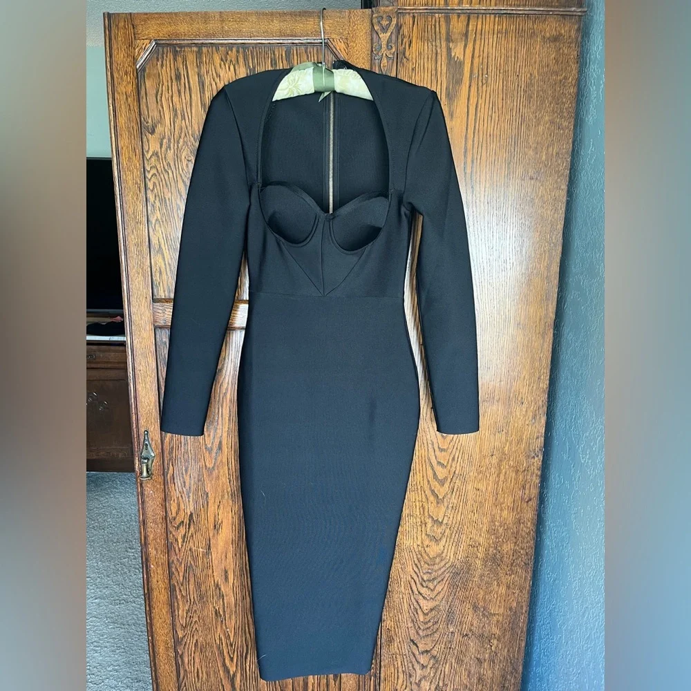 fashion nova elisabel bandage midi dress